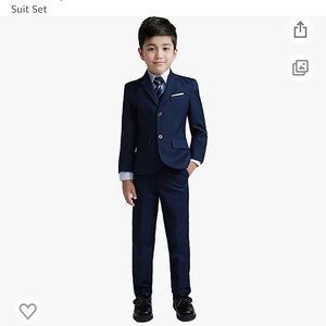 Boys Navy 5 Piece Suit